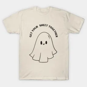 -Get your sheet together Halloween shirt