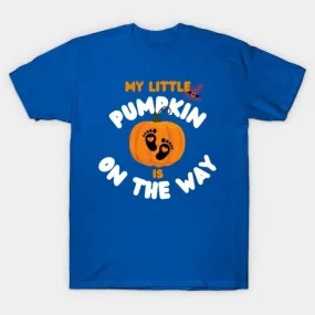 -Halloween pregnancy maternity baby feet pumpkin shirt