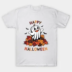 -Happy halloween ghost shirt