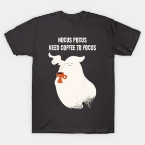 -Hocus pocus need coffee to focus Halloween shirt