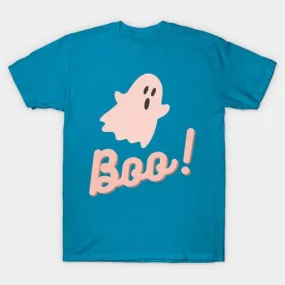 -Pretty in pink cute ghost Halloween shirt