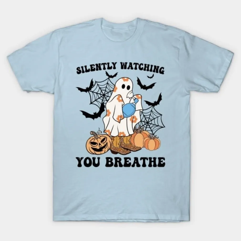 -Respiratory therapist silently watching you breathe Halloween shirt