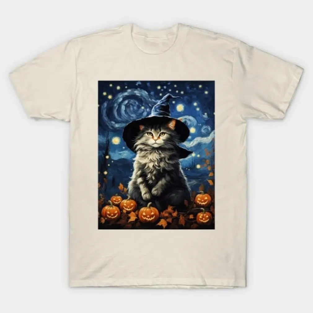 -The Witch Cat Van Night Halloween shirt