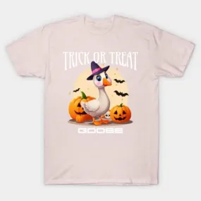 -Trick or treat with cute Goose Halloween shirt