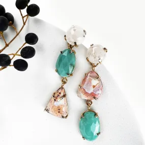 14k Opal Montage Earrings