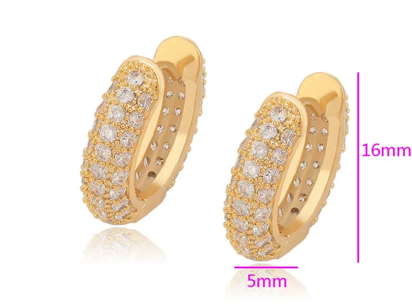 18k Gold Plated Hoop Earrings