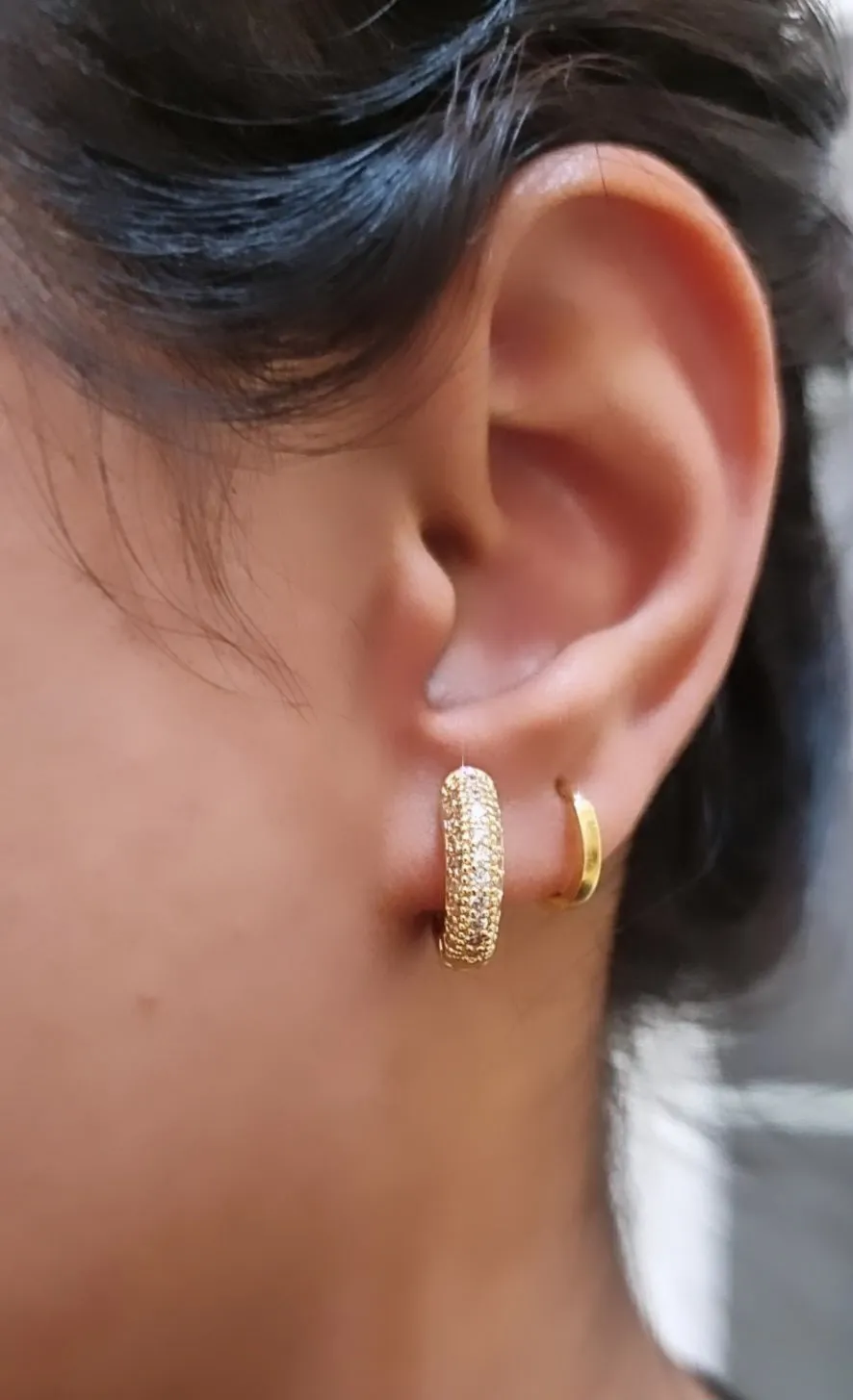 18k Gold Plated Hoop Earrings