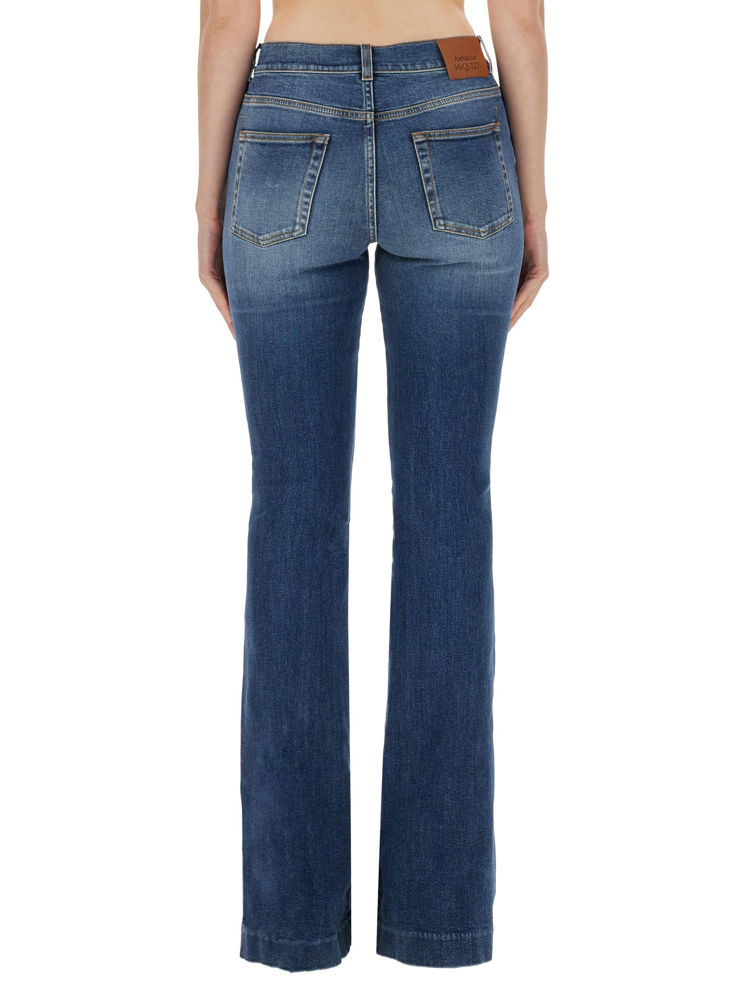 ALEXANDER McQUEEN    BOOTCUT DENIM PANTS