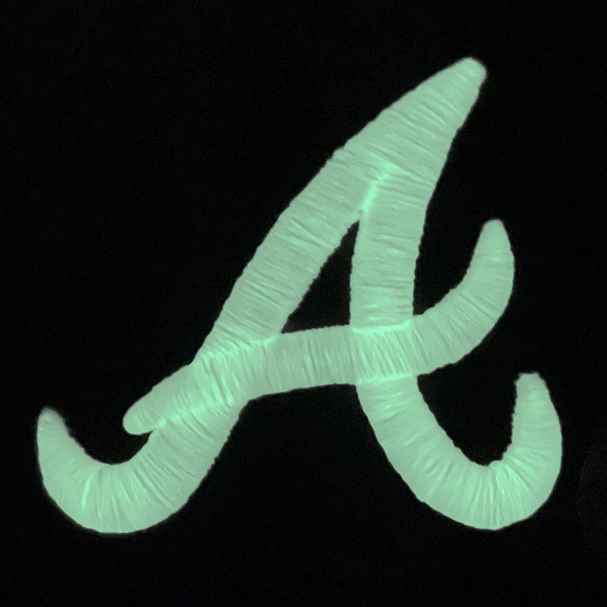 Atlanta Braves Glow In The Dark 1995 World Series Peach Bottom 59Fifty Side Patch Fitted Cap