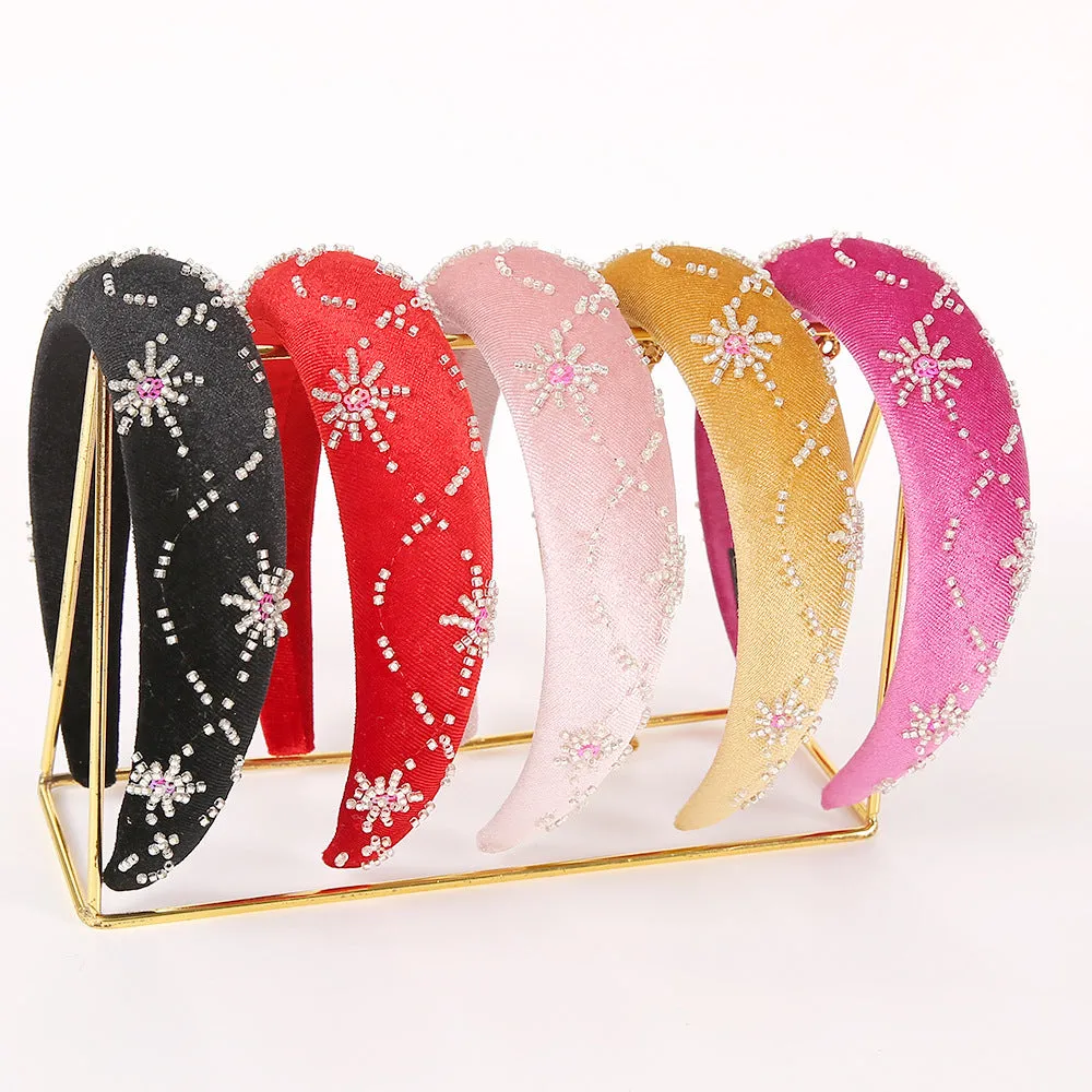 Avery Christmas Designer Headband in Black