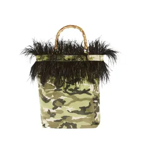 BAG PIETRA SANTA TOTE CAMOUFLAGE Woman Green 