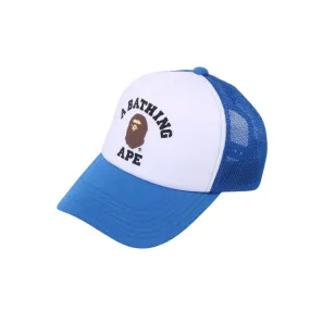 BAPE COLOR CAMO COLLEGE MESH CAP BLUE