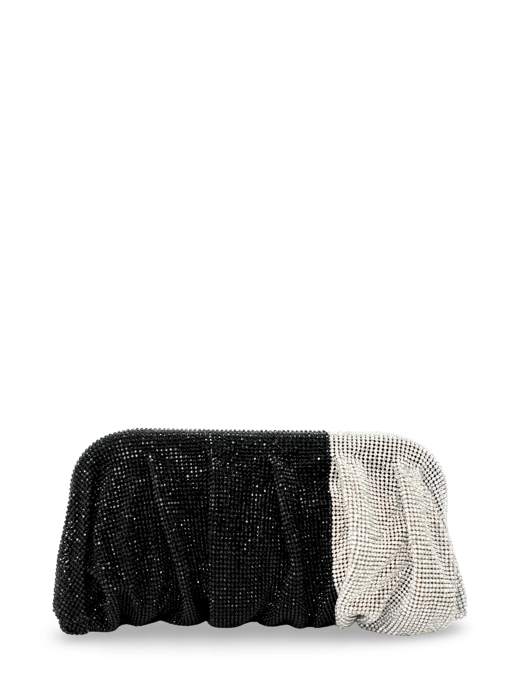 Benedetta Bruzziches Venus La Grande Clutch Bag in Black/Crystal