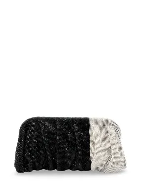 Benedetta Bruzziches Venus La Grande Clutch Bag in Black/Crystal