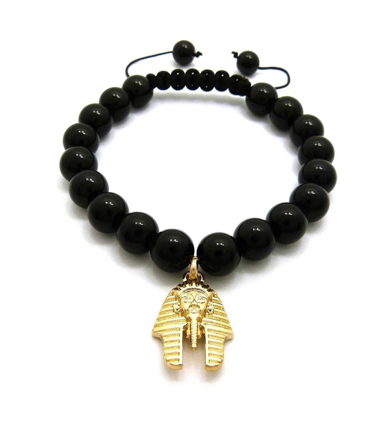 Black Bead Bracelet (King Tut)