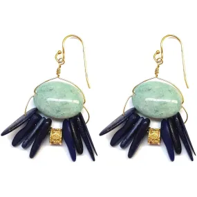 Blue Boho Earrings