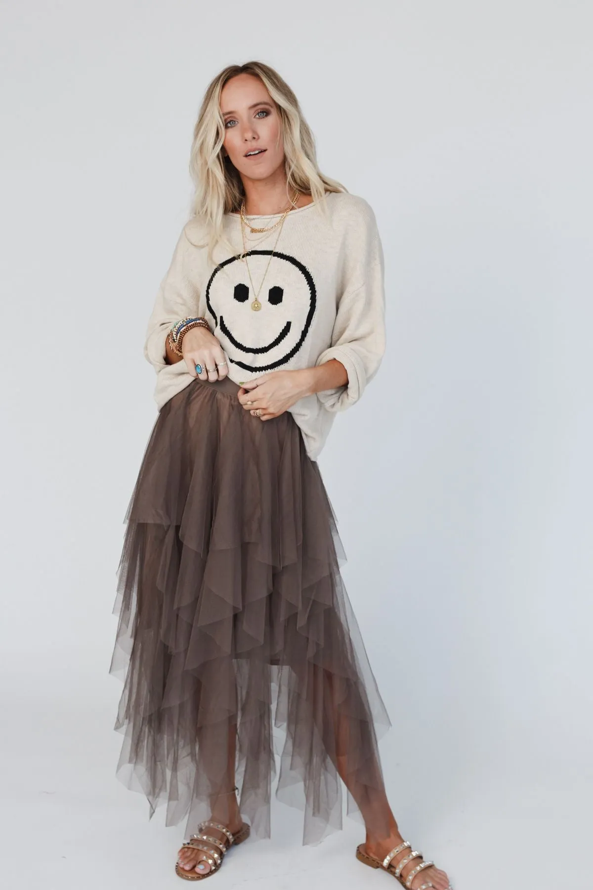 Boho Ballerina Skirt - Mocha