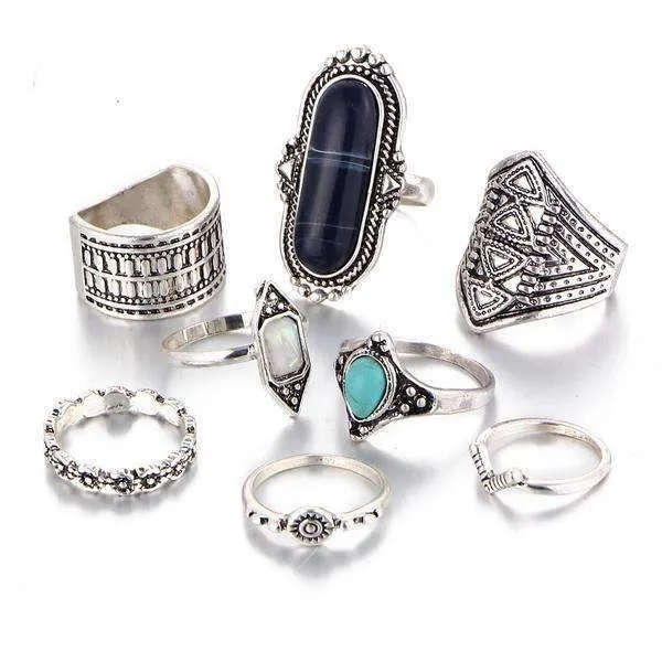 Boho Ring Set