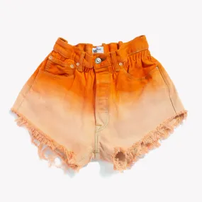 Boho Tangerine High Waisted Shorts