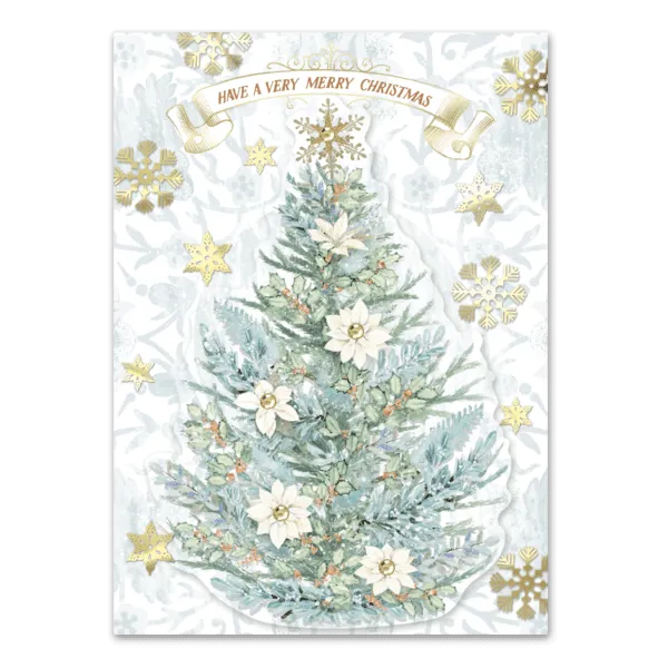 Botanical Tree Christmas Cards