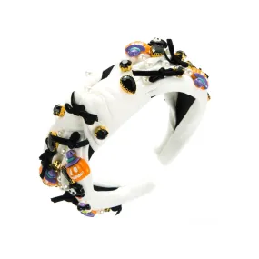 Brenda Halloween Designer Headbands in White