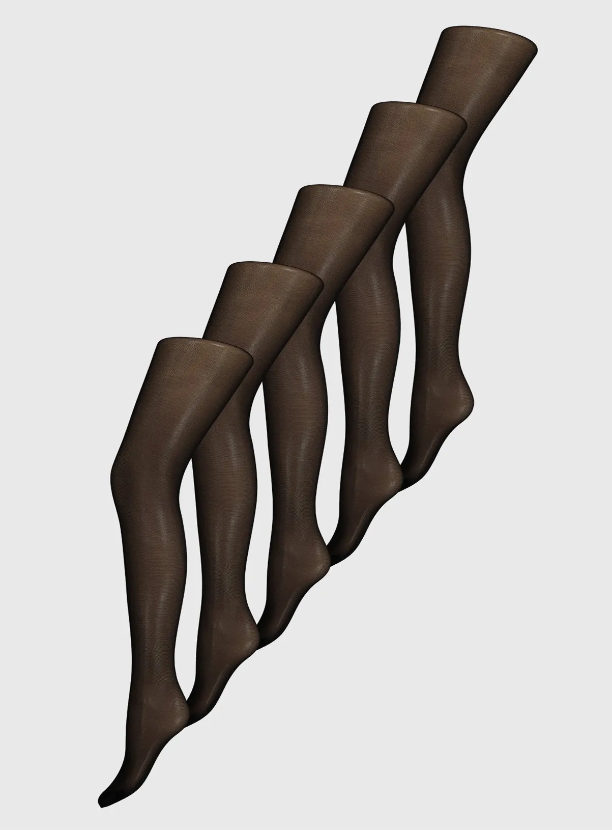 Buy Black 15 Denier Ladder Resistant Tights 5 Pack XL | Tights | Tu