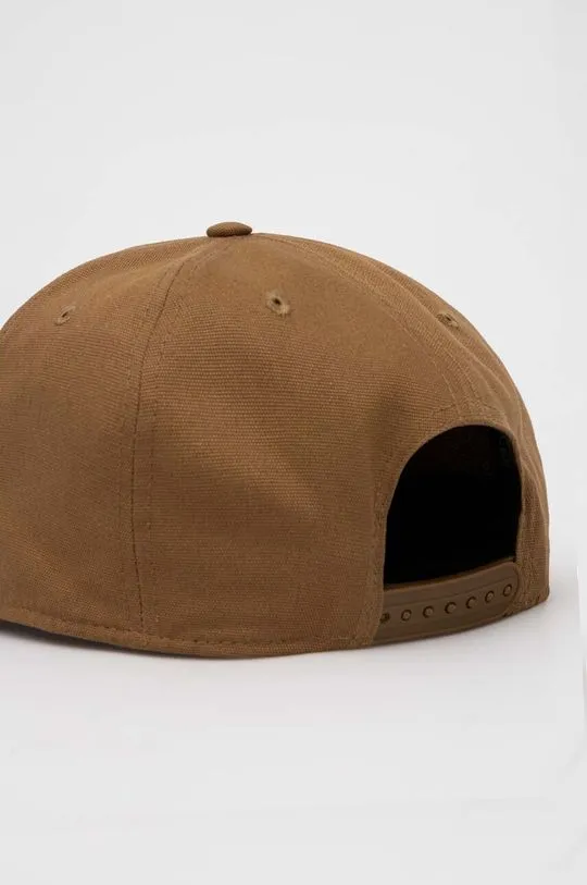 Carhartt WIP cotton baseball cap brown color