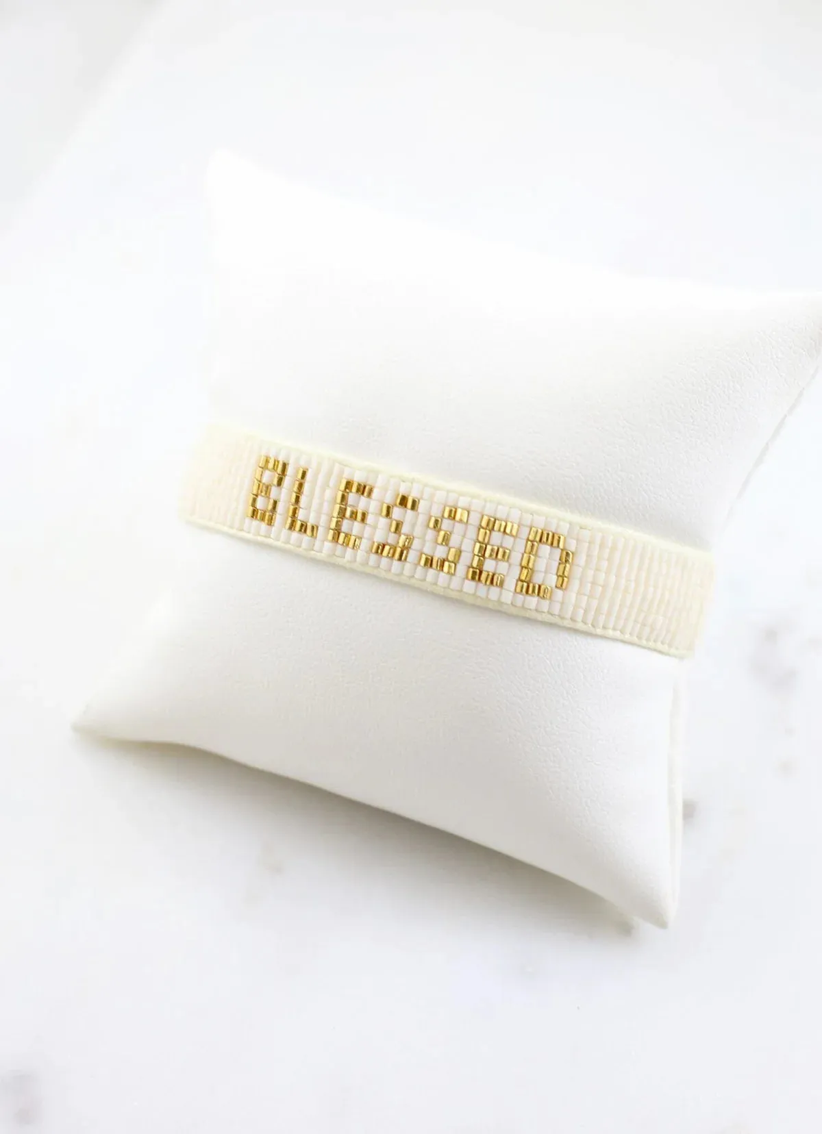 Caroline Hill - Blessed Beaded Bracelet IVORY