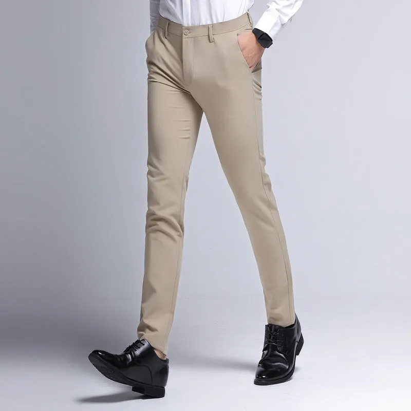 Casual pants stretch youth suit pants