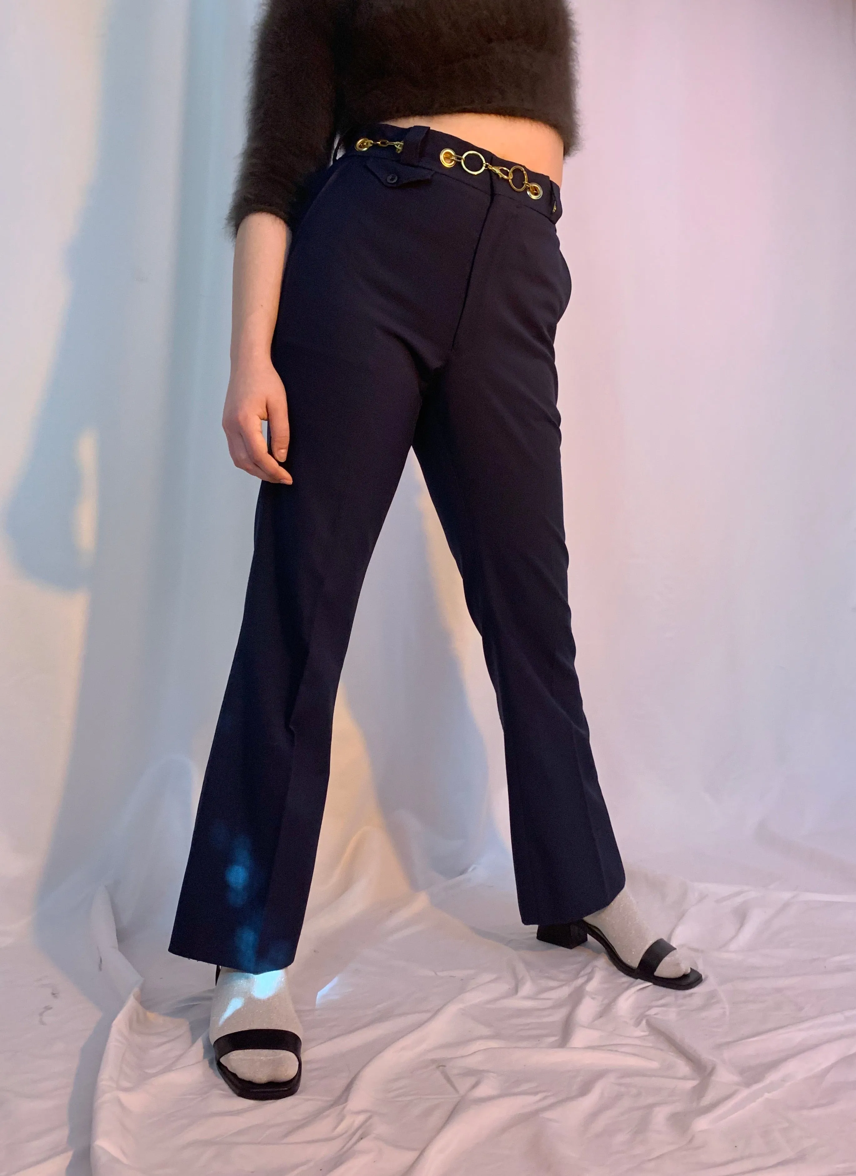 Chain belt 70's pants