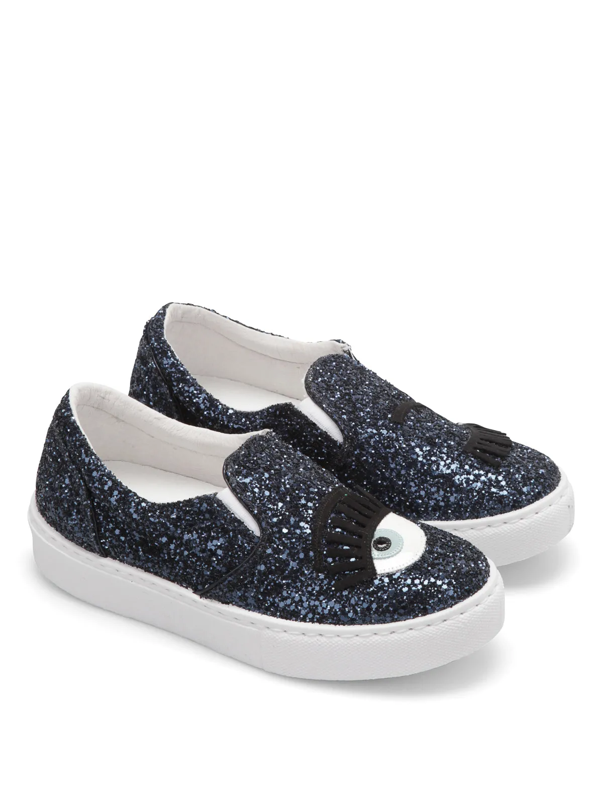 Chiara Ferragni Women's Navy Glitter Winkeye Sneaker