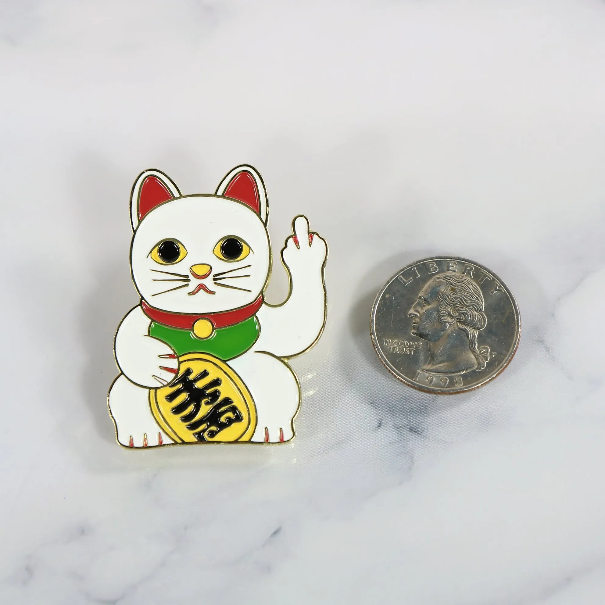 Chinese Take Out Restaurant Cat Fitted Cap Pin | Enamel Pin For Hat