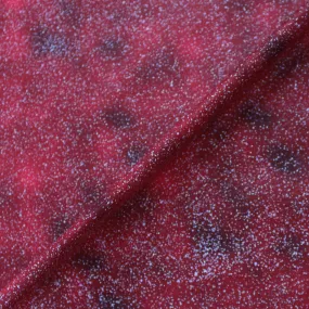 Christmas Cotton - Deep Red - Glitter Storm