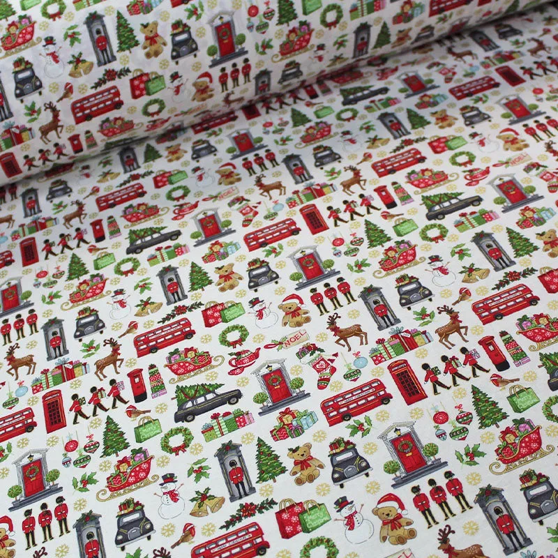 Christmas Cotton - London Icons