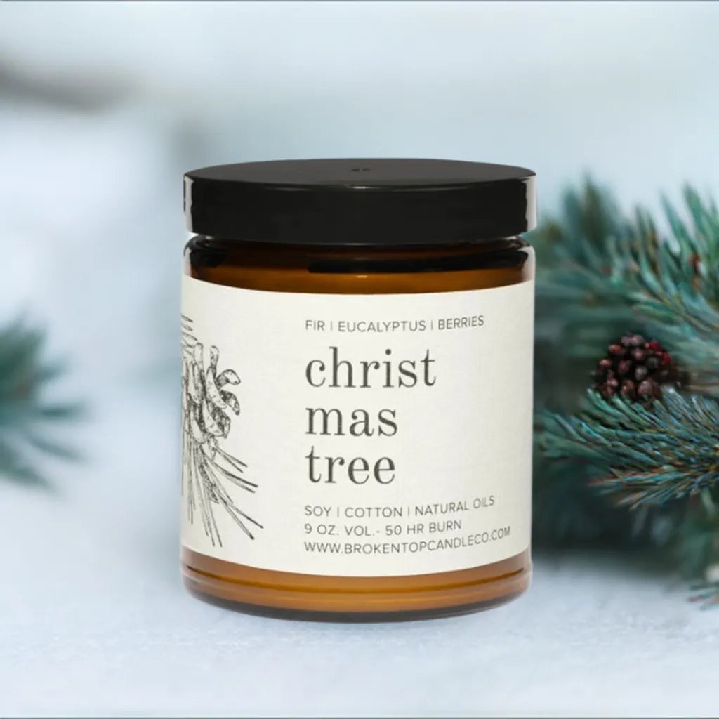 Christmas Tree Soy Candle- 9 oz