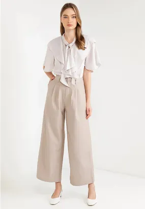 Classic Pleated Wide Leg Pants