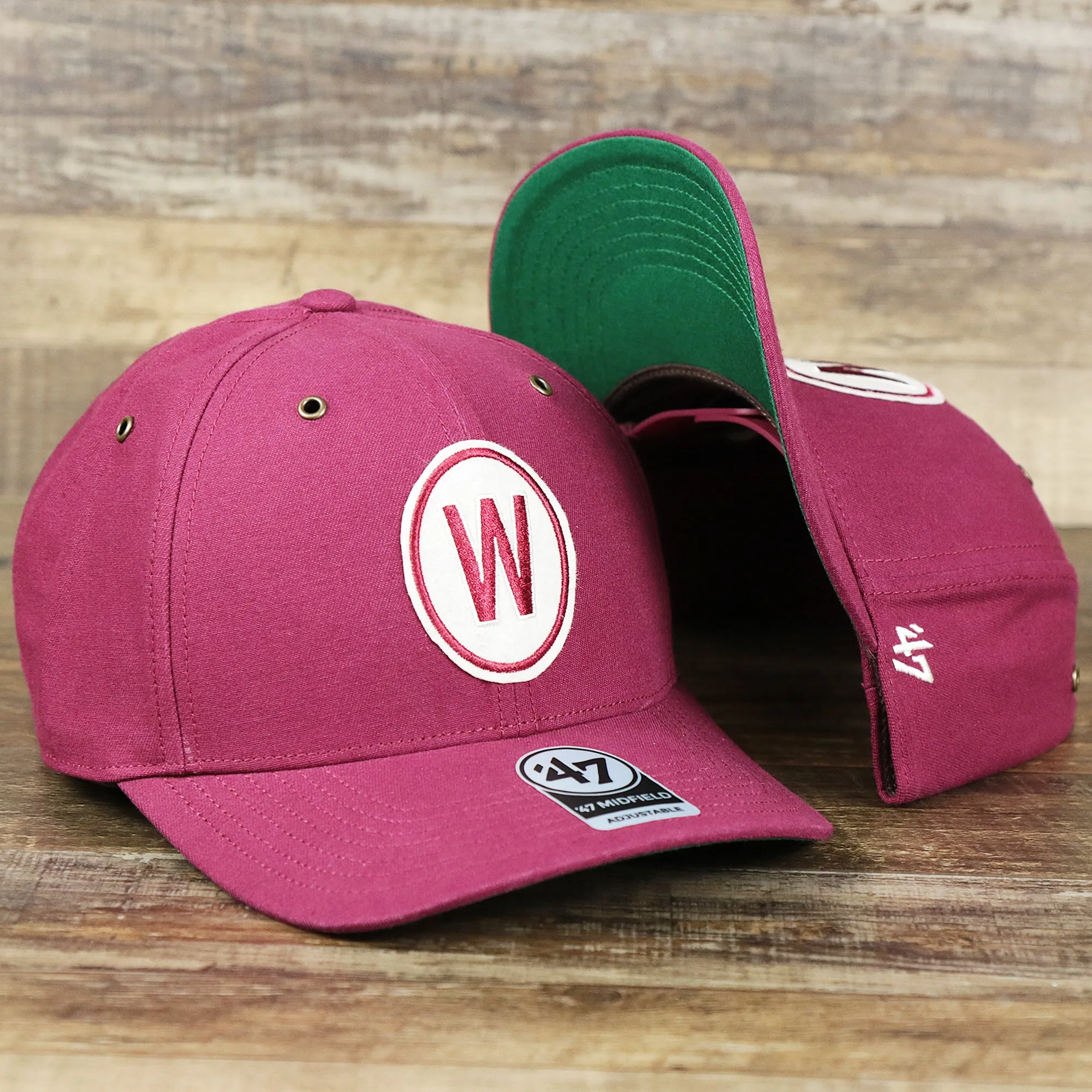 Cooperstown Washington Senators Felt Senators Logo Snapback Hat | Cardinal Snapback Cap