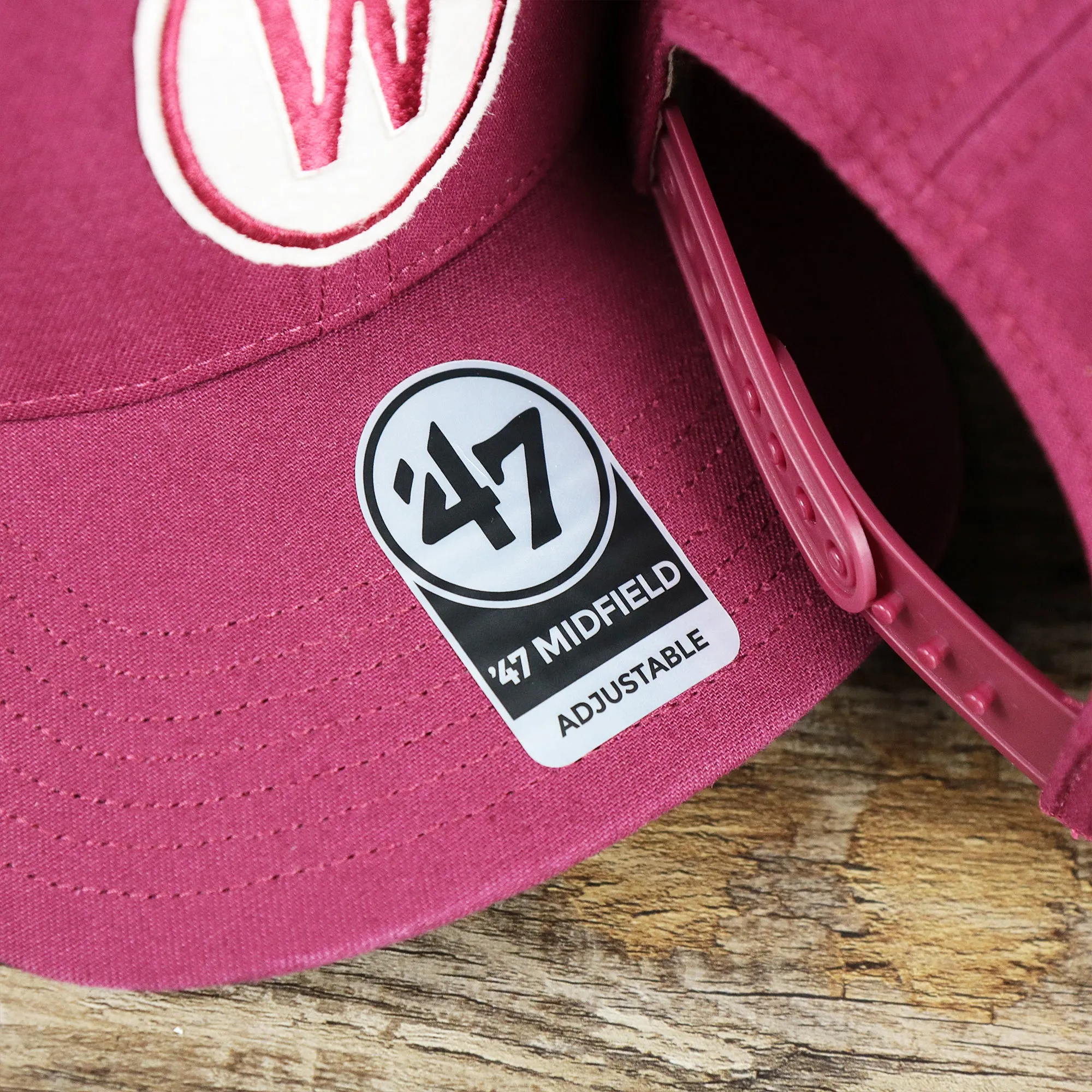 Cooperstown Washington Senators Felt Senators Logo Snapback Hat | Cardinal Snapback Cap