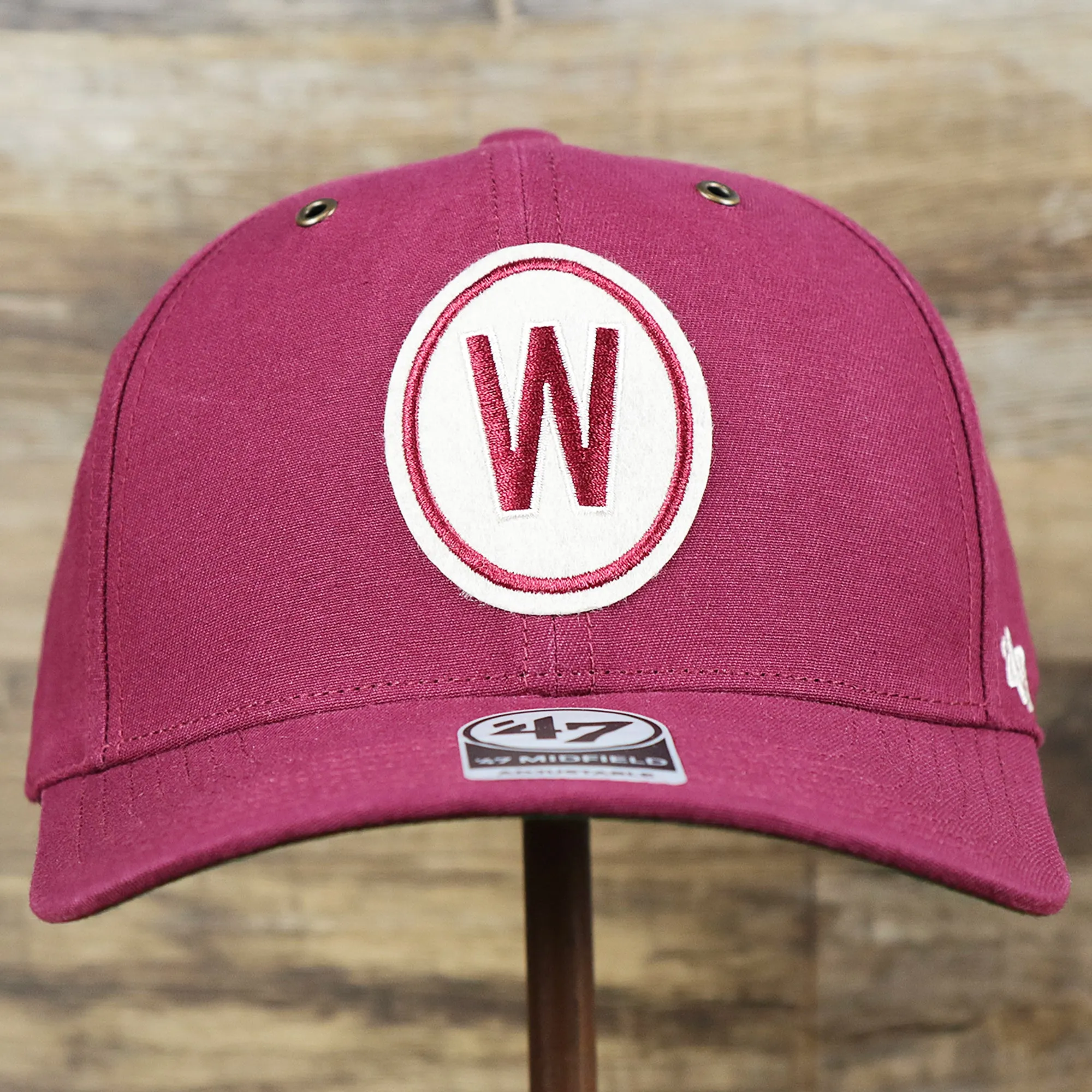 Cooperstown Washington Senators Felt Senators Logo Snapback Hat | Cardinal Snapback Cap