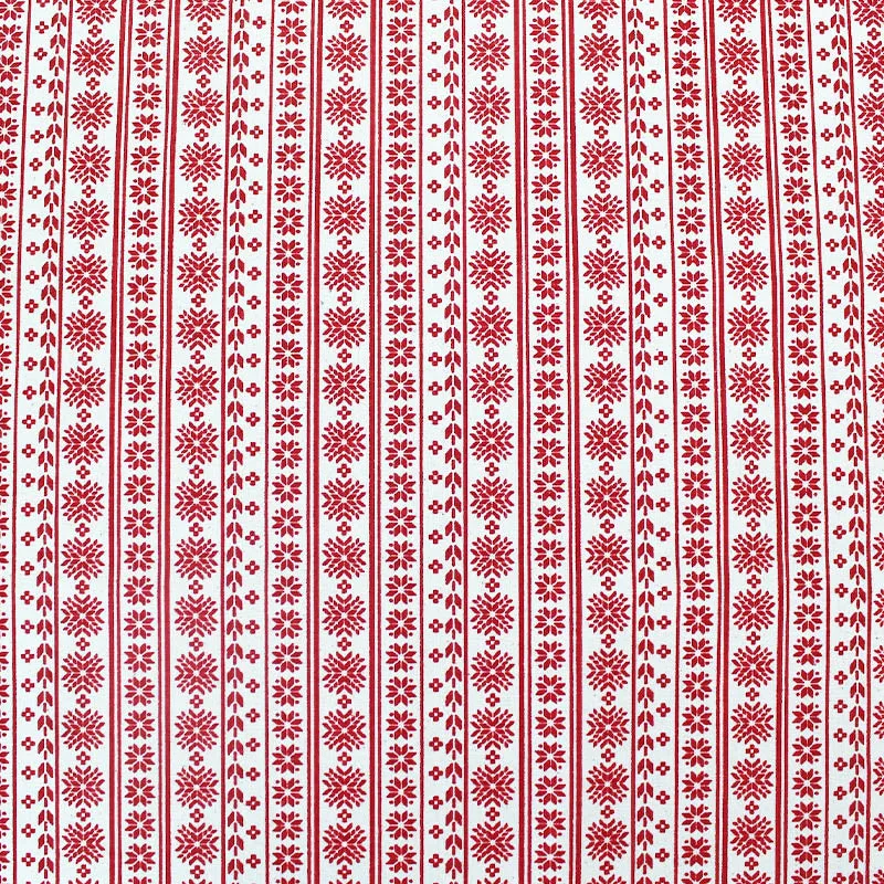 Cream Christmas Craft Cotton - Wrapping Paper