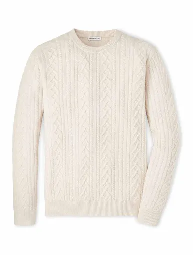 Crescent Ridge Cable Knit Sweater | Peter Millar