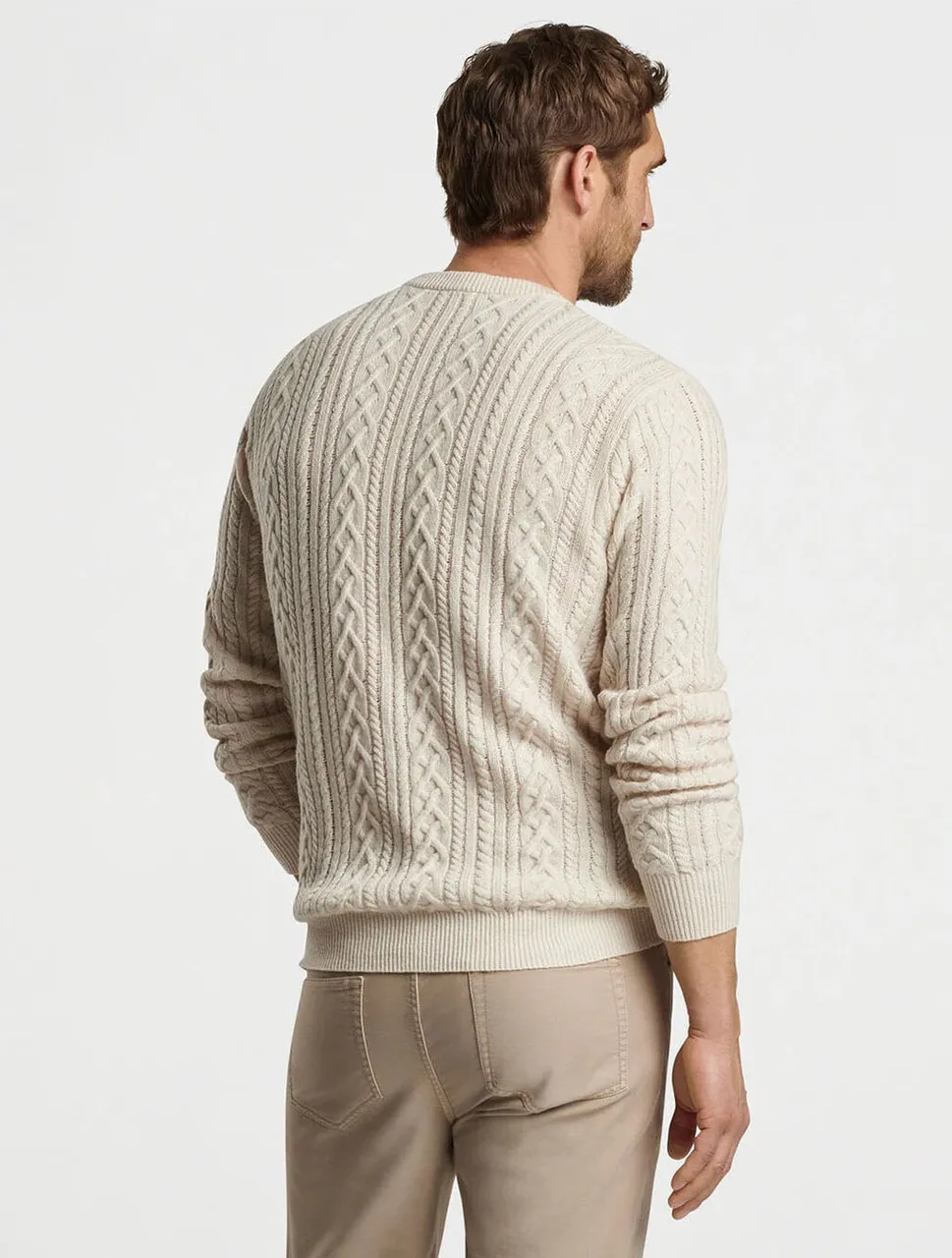 Crescent Ridge Cable Knit Sweater | Peter Millar