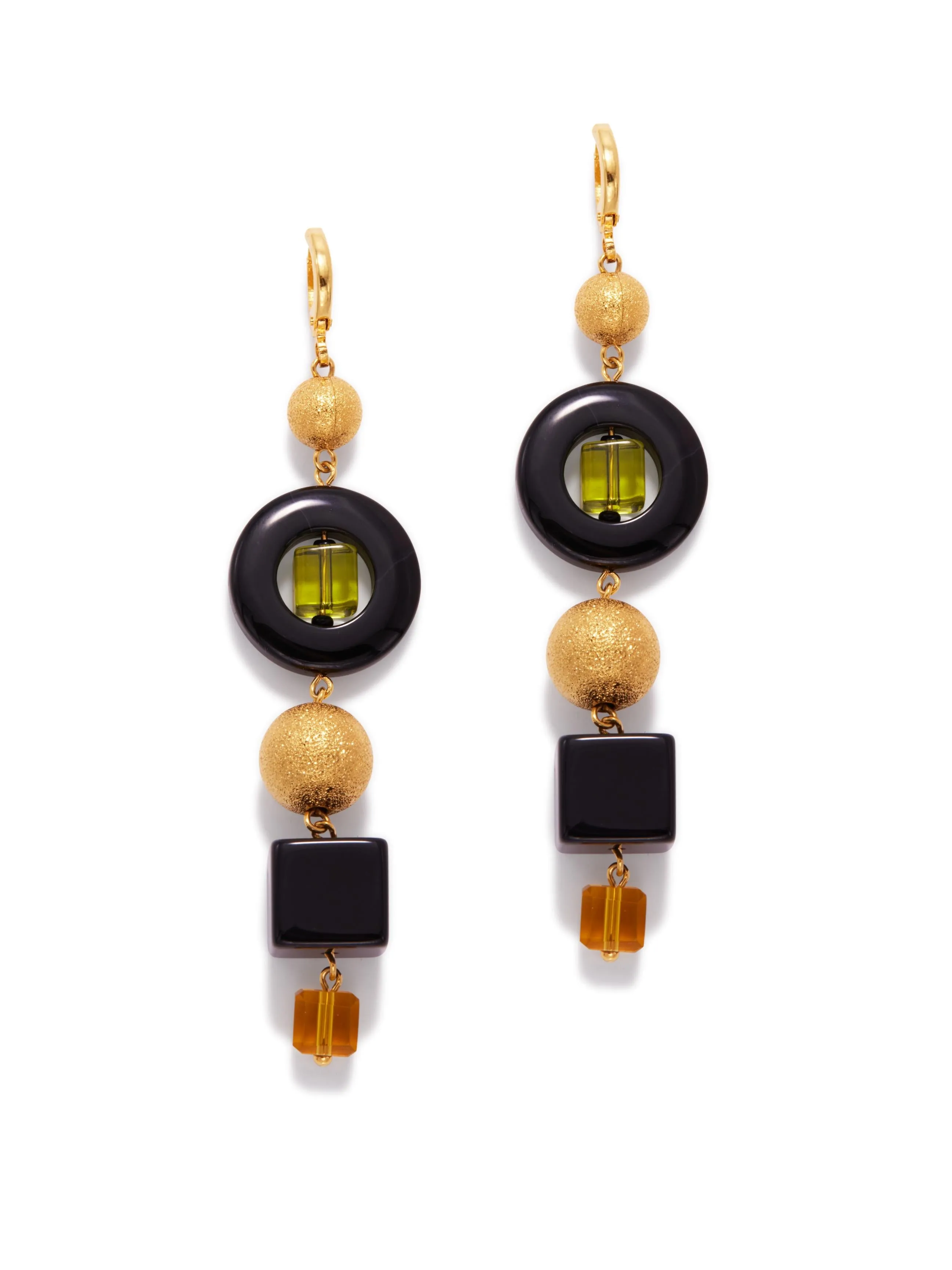 Cubism Leverback Drop Earrings