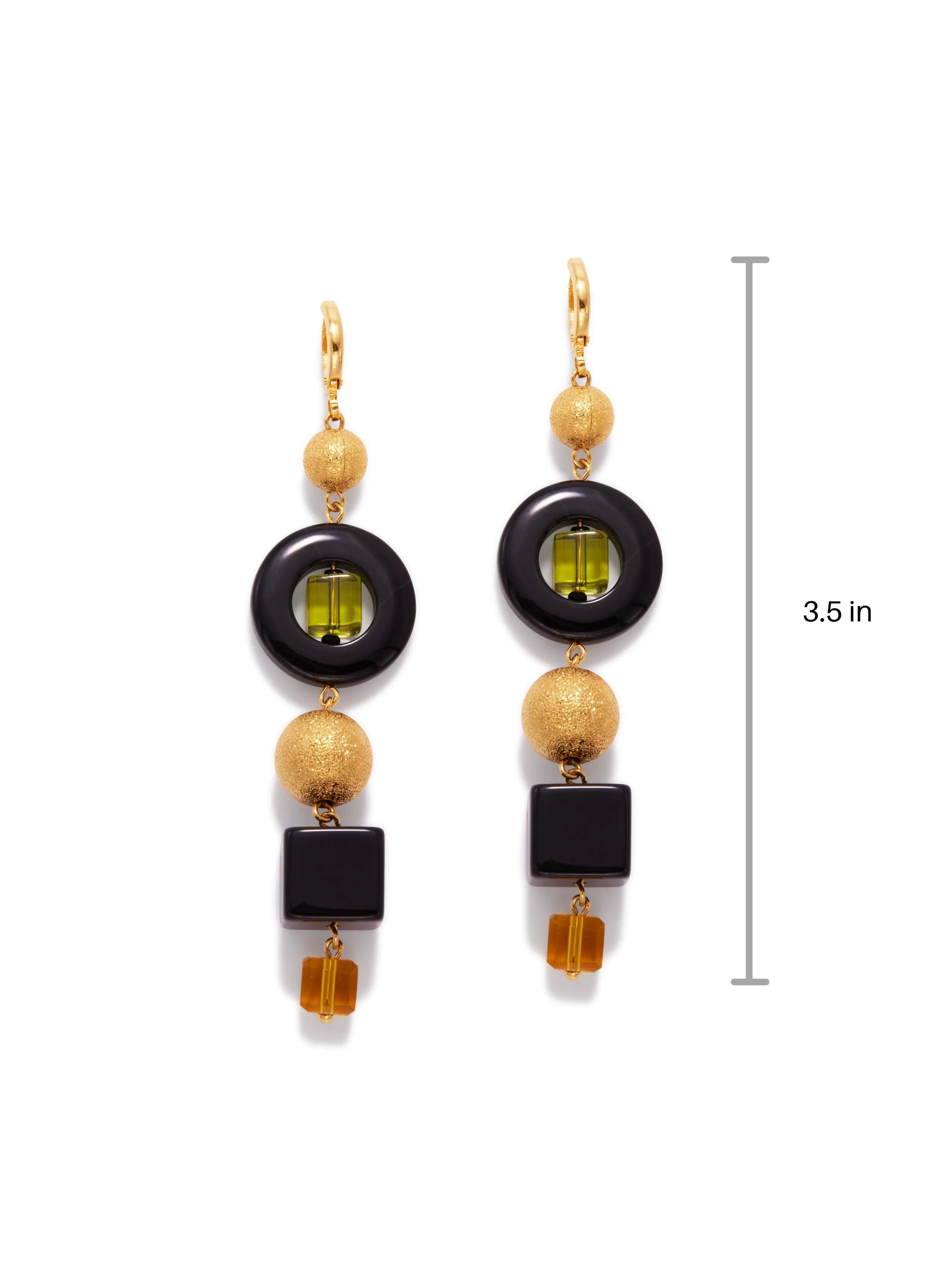 Cubism Leverback Drop Earrings