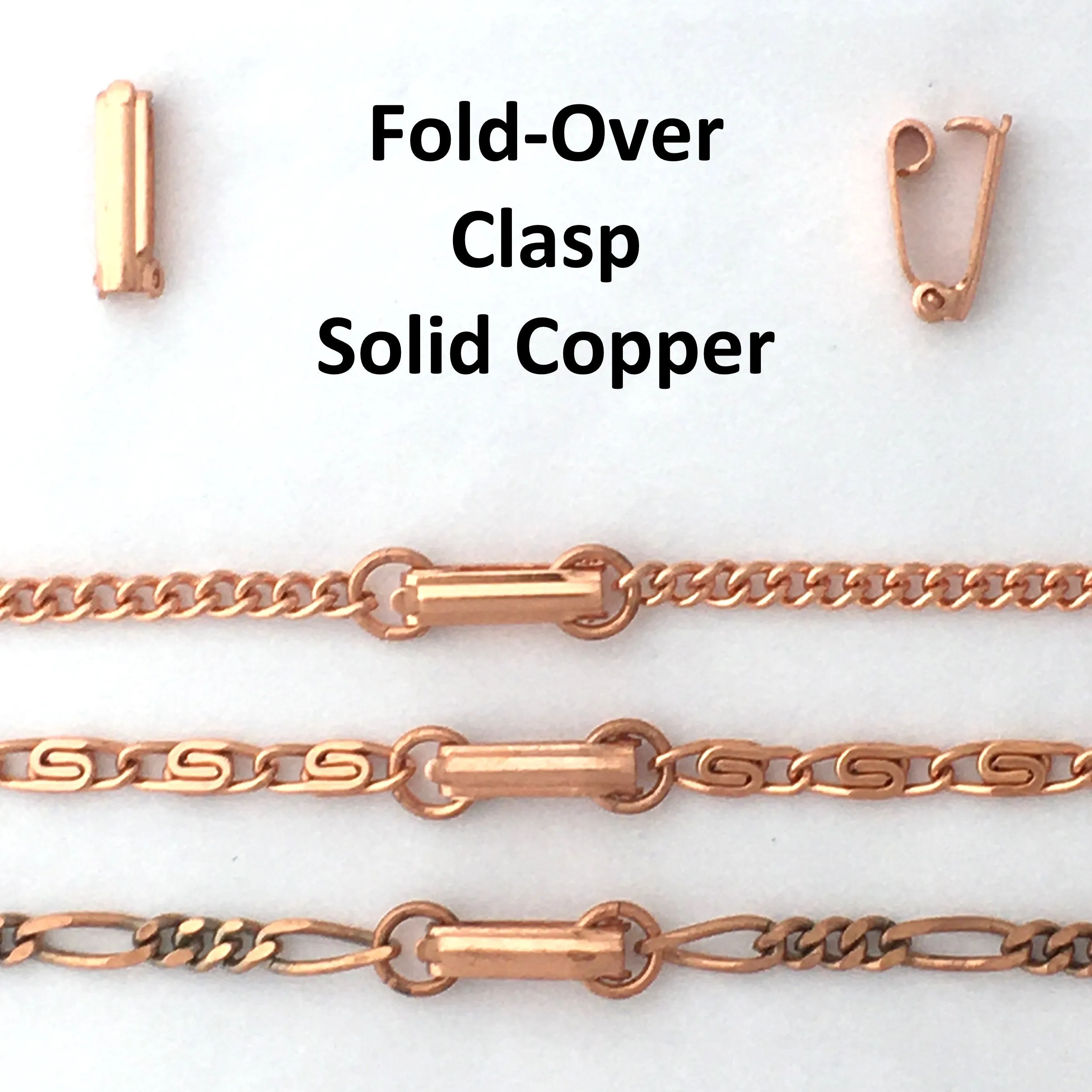 Custom Bracelet Chain Solid Copper Curb Chain Bracelet BC72 Medium 5mm Solid Copper Bracelet Chain Custom Size