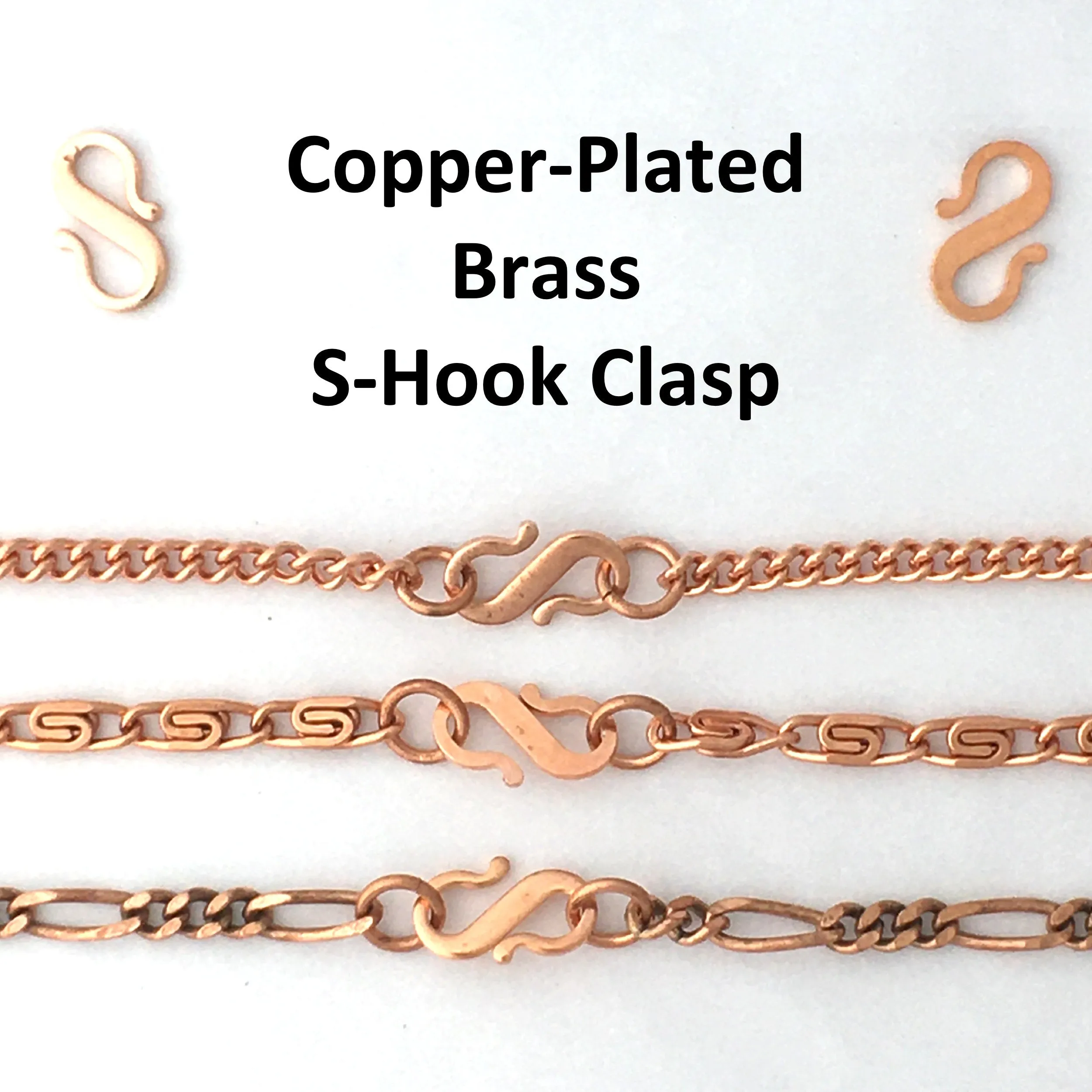 Custom Bracelet Chain Solid Copper Curb Chain Bracelet BC72 Medium 5mm Solid Copper Bracelet Chain Custom Size