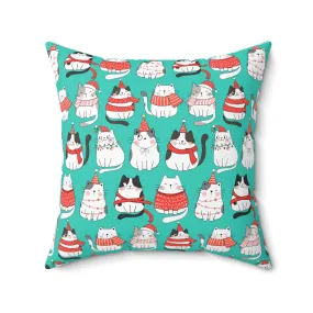 Cute Cats Pattern Christmas Pillow