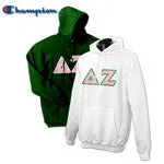 Delta Zeta Champion Powerblend Hoodie, 2-Pack Bundle Deal - Champion S700 - TWILL