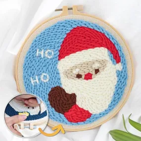 DIY Christmas Embroidery Punch Kit