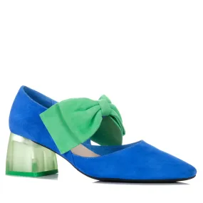 Django & Juliette Misha Cobalt Lime Suede